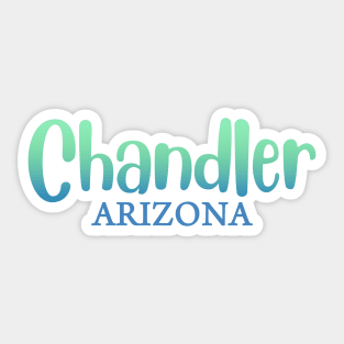 Arizona Chandler map arizona state usa arizona tourism Chandler tourism Sticker